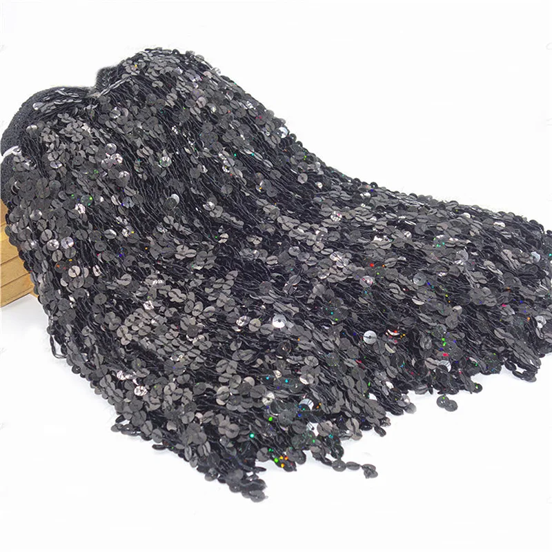 30 см 1/5 м лазерные блестки с кисточками и бахромой, кружевная ткань, юбки для латинских танцев, одежда, аксессуары «сделай сам»