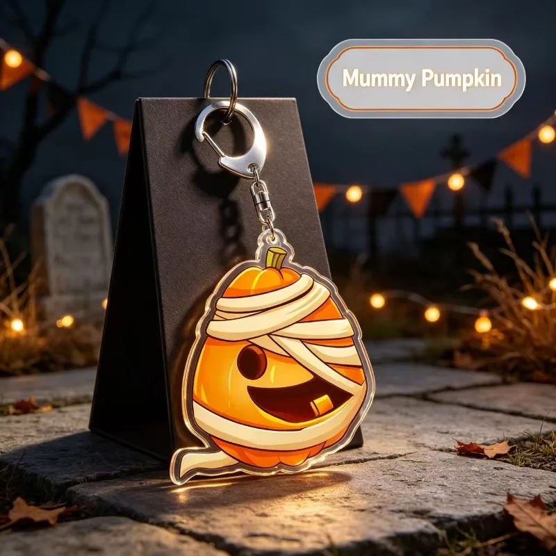 Unique Double Sided Print Acrylic Keychain Wearable Key Ring Decoration Lightweight Backpack Pendant for Daily Matching