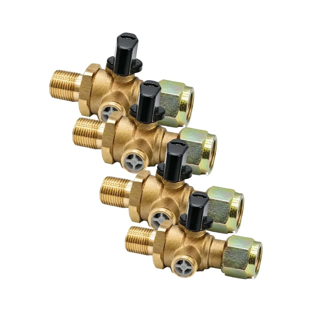 Self-Venting Pneumatic Cut-Off Valve for Air Brake Circuits with Integrated Pressure Release and Sealed Design