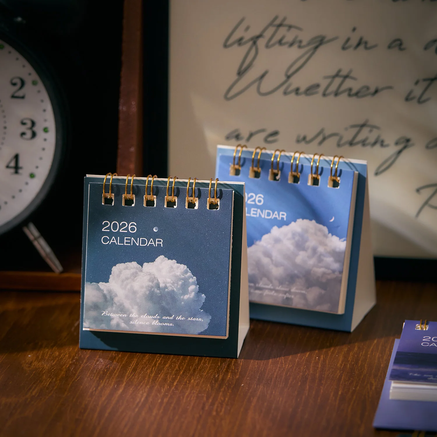 2026 Mini Desk Calendar Dayd Starlight Series Creative Portable Calendar Desktop Ornaments Check-In Plan Small Desk Calendar