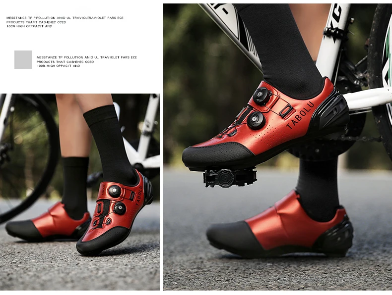 Radfahren Schuhe Rennrad Männer Self-Locking Geschwindigkeit Fahrrad Turnschuhe Racing Fahrrad Schuhe Stollen Frauen Flache Berg Radfahren Schuhe – Detail 8