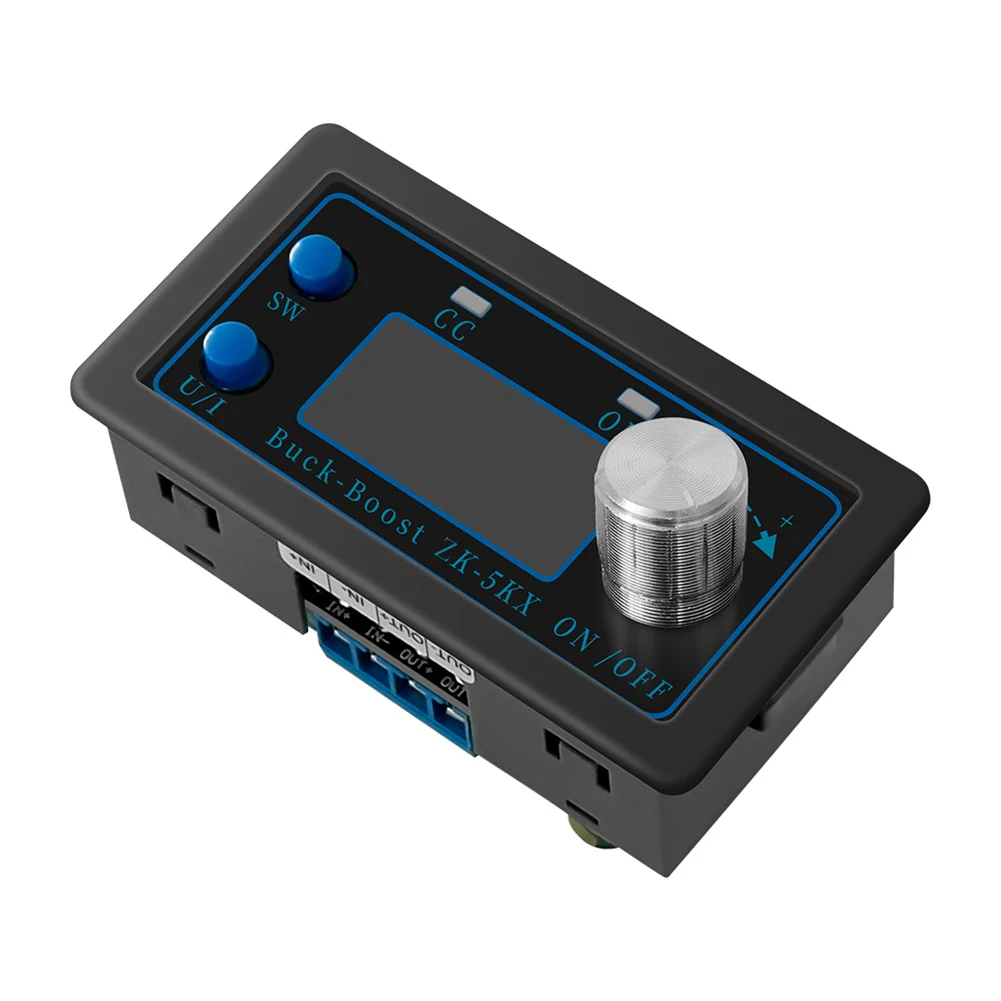 Convertitore buck boost automatico CC ZK-5KX Modulo di alimentazione regolato massimo 5A Display LCD 0,6-36 V per apparecchiature elettroniche