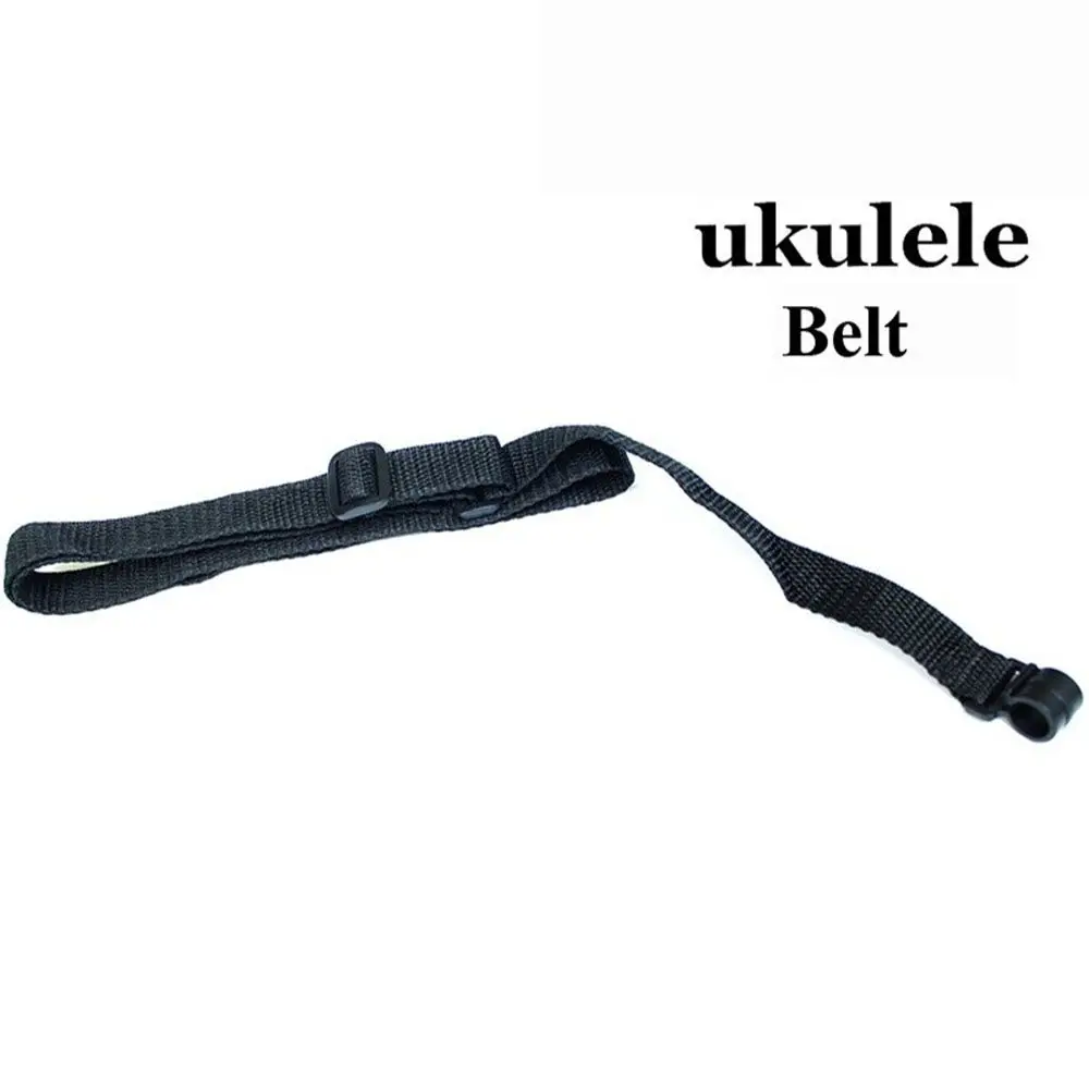 

Durable Black New Adjustable Guitar Belt Guitar Ukulele Strap Hook Four String Nylon
