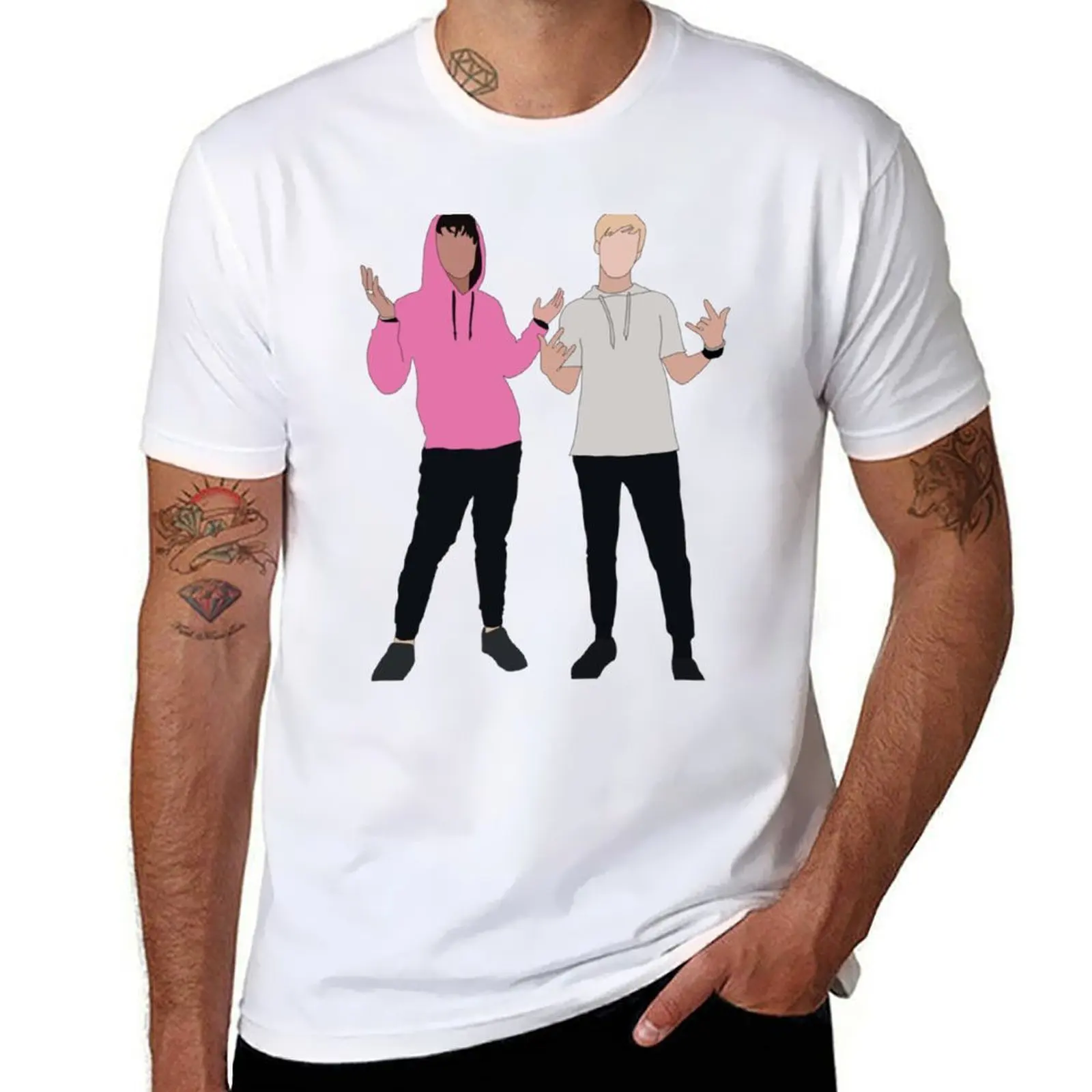 

Sam and Colby T-Shirt man t shirts cotton man t shirts high quality luxury brand T-Shirt