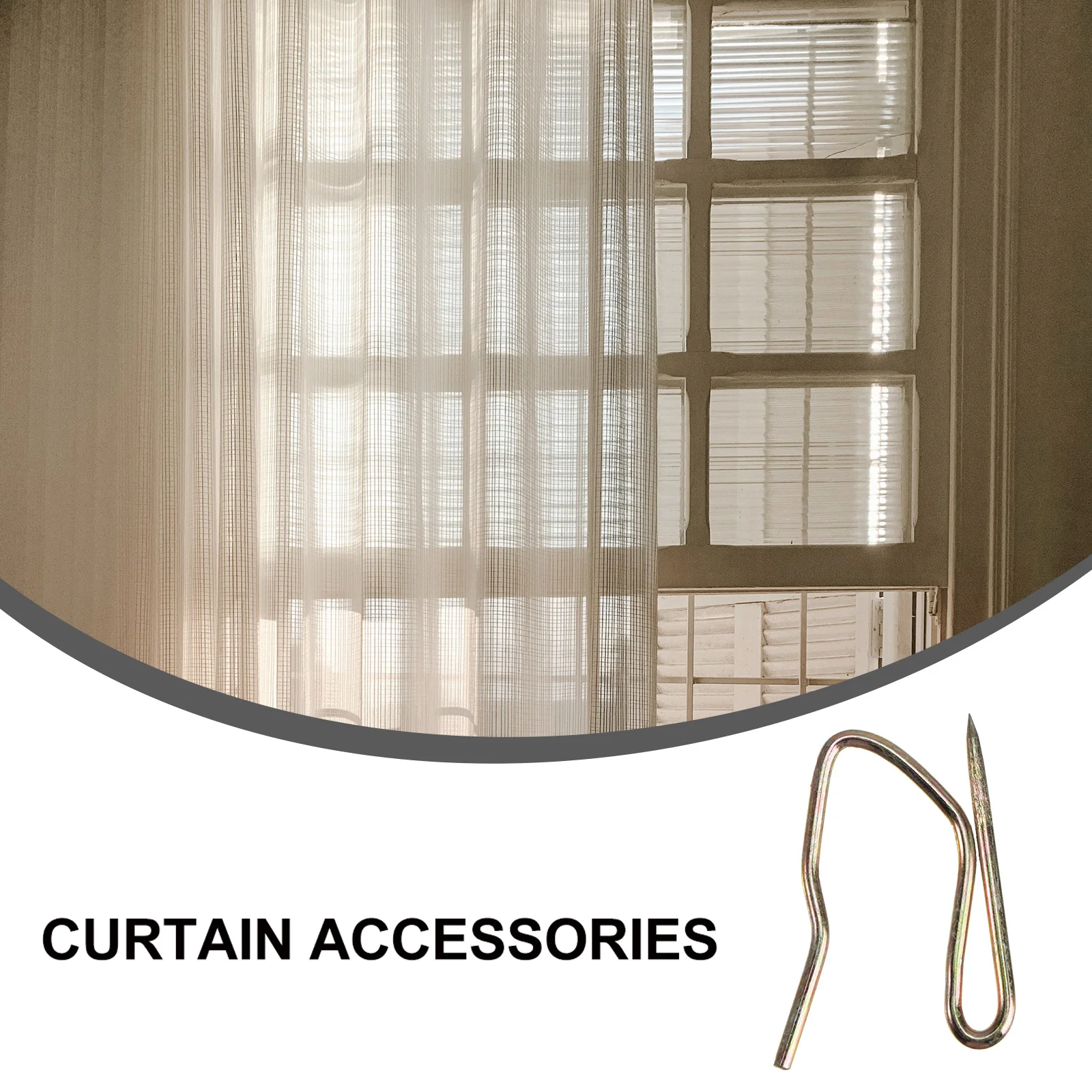 

Curtain Curtain Pleater Hooks Stainless Steel Rustproof Bathroom Shower Accessories Pleater Homestay Storage