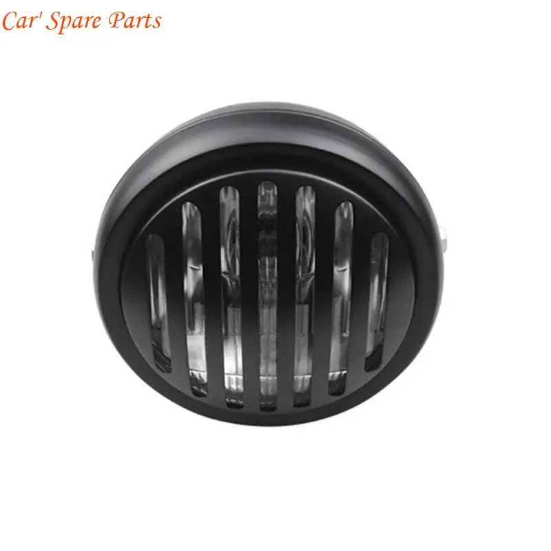 

Y4UA Retro Scooter Bike Motorcycle Headlight With Grill, Corrosion Resistant Metal Housing, Smooth Detailing For CG125 Models