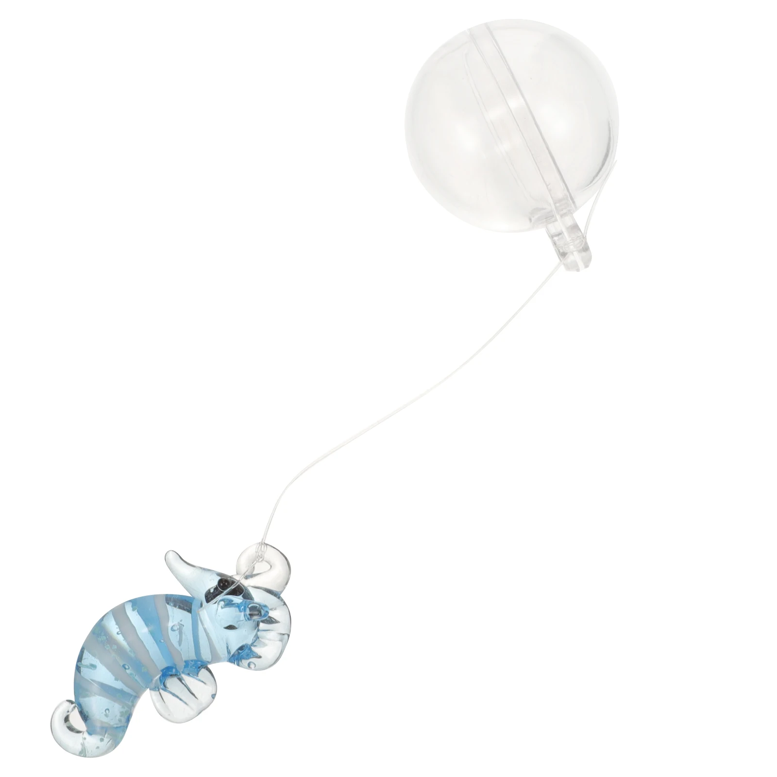 

Glass Fake Fish Blue Statue Floating Decor Aquarium Ornament Pendant Night Glow Easy Cleaning Underwater Theme Ocean