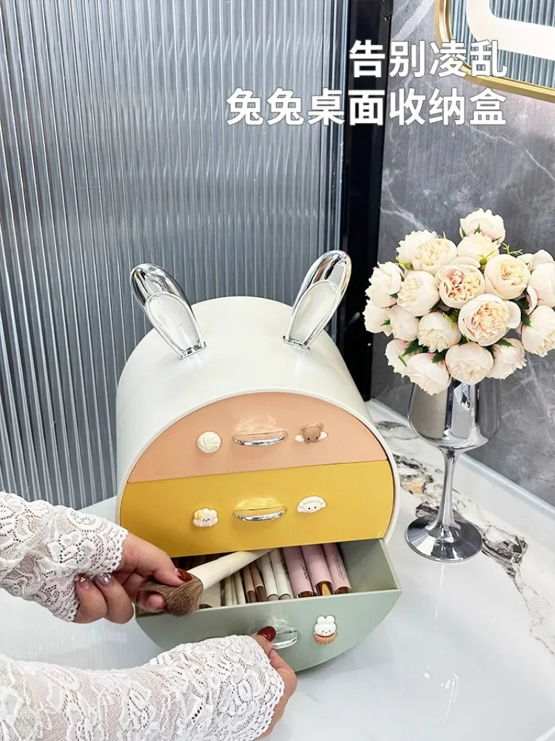 Drawer Desktop Storage Box Office Small Storage Box Dormitory Desk Storage Shelf Stationery Clutter Organizer Box