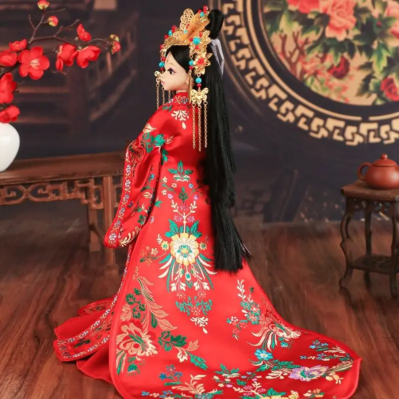 

Chinese AncientDoll with Hanfu Accessories Clothes Headdress Fairy Princess Doll Chinese Drama Dolls Toys for Girls