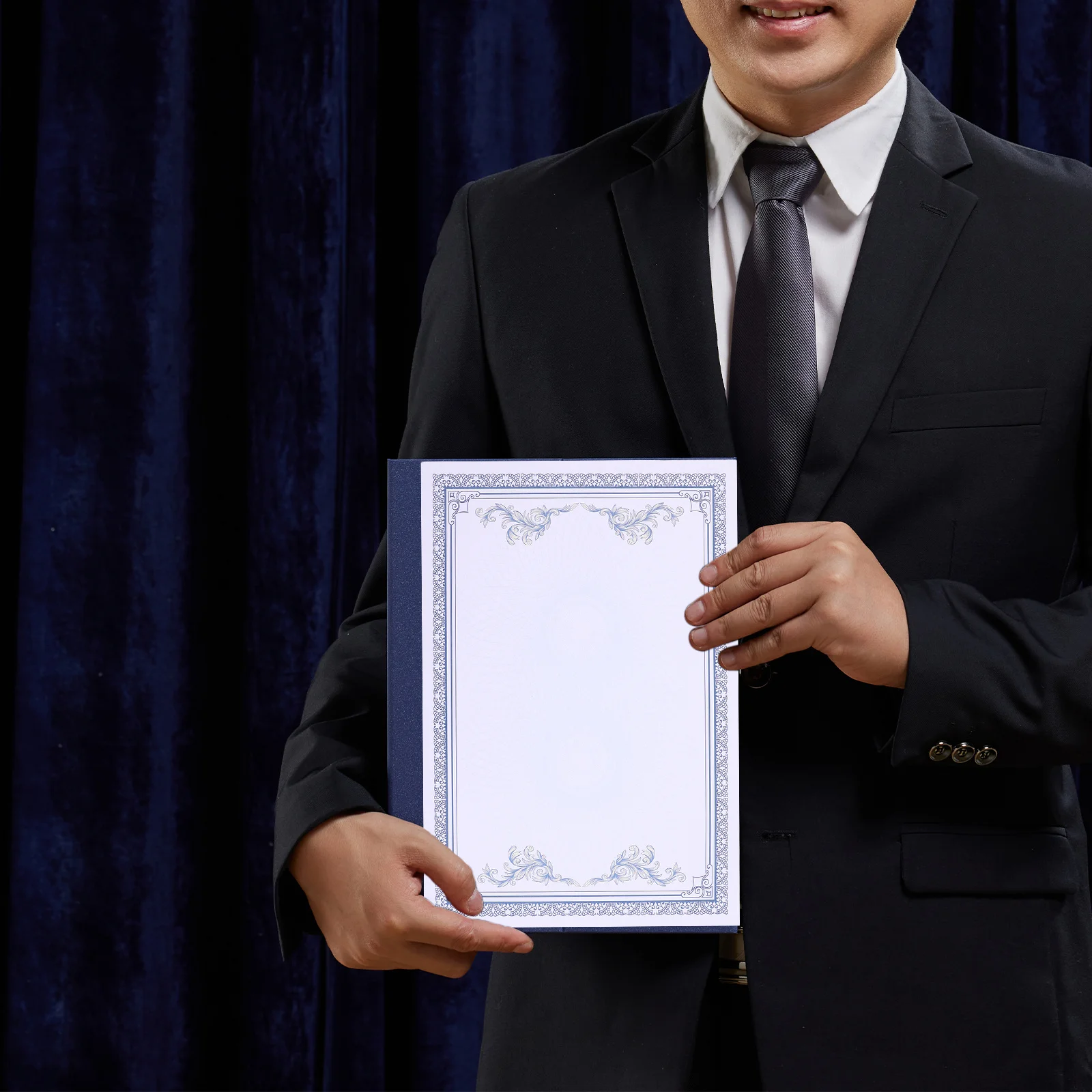 50 قطعة ورق شهادة الشرف النمط الأوروبي سميكة المسيل للدموع مقاومة لشهادات جائزة الطباعة ذاتية الصنع شهادة الإنجاز