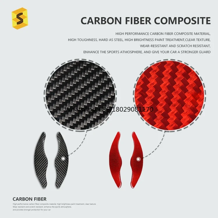 Extensión de paleta de fibra de carbono Real para Hyundai Sonata 9, Auto Accsori