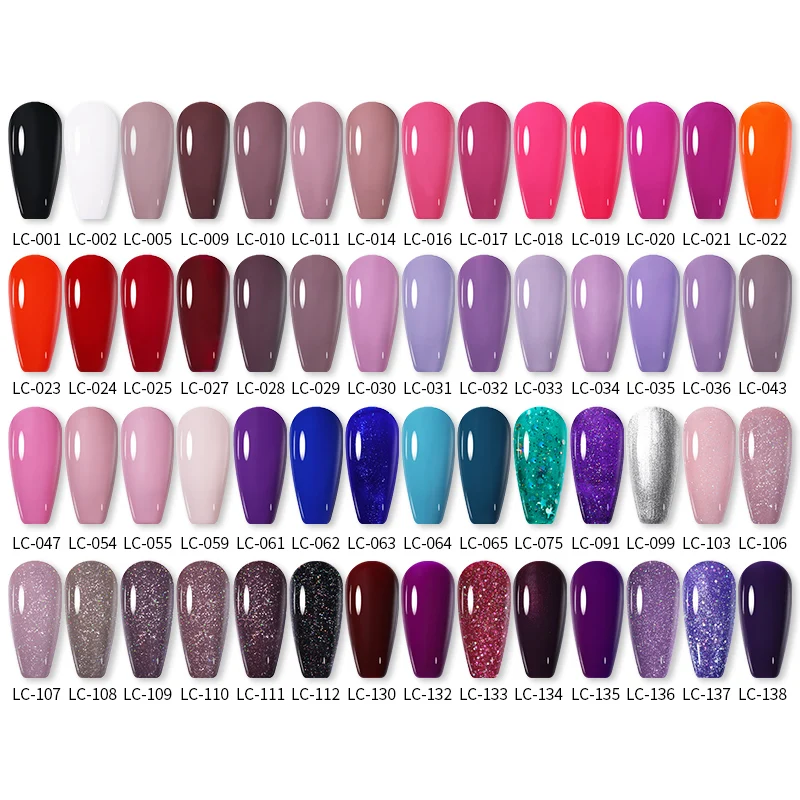 Lilycute Nail Gel Polish Uv Semi Permanente Ijs Paars Serise Nail Art Alle Voor Manicure Led Gel Base Top Coat gel Varnish Poolse