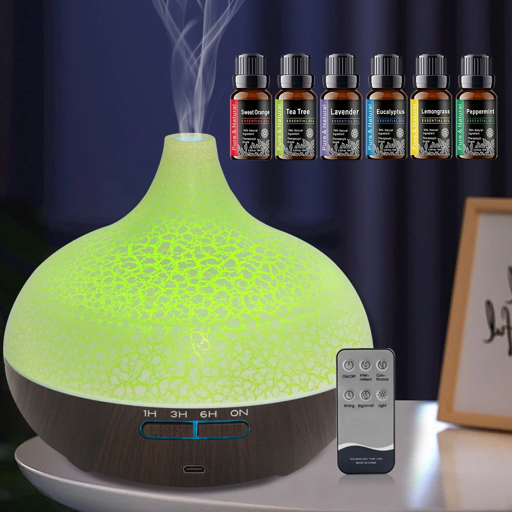 

Aromatherapy Diffuser With Remote Control 550ml Ultrasonic Humidifier with Calming Lights for Spa-Like Atmosphere at Home