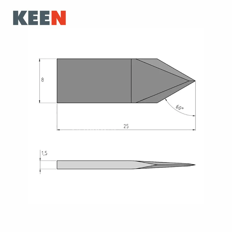 Summa 500-9803 Carbide Double Edge Blade Knives