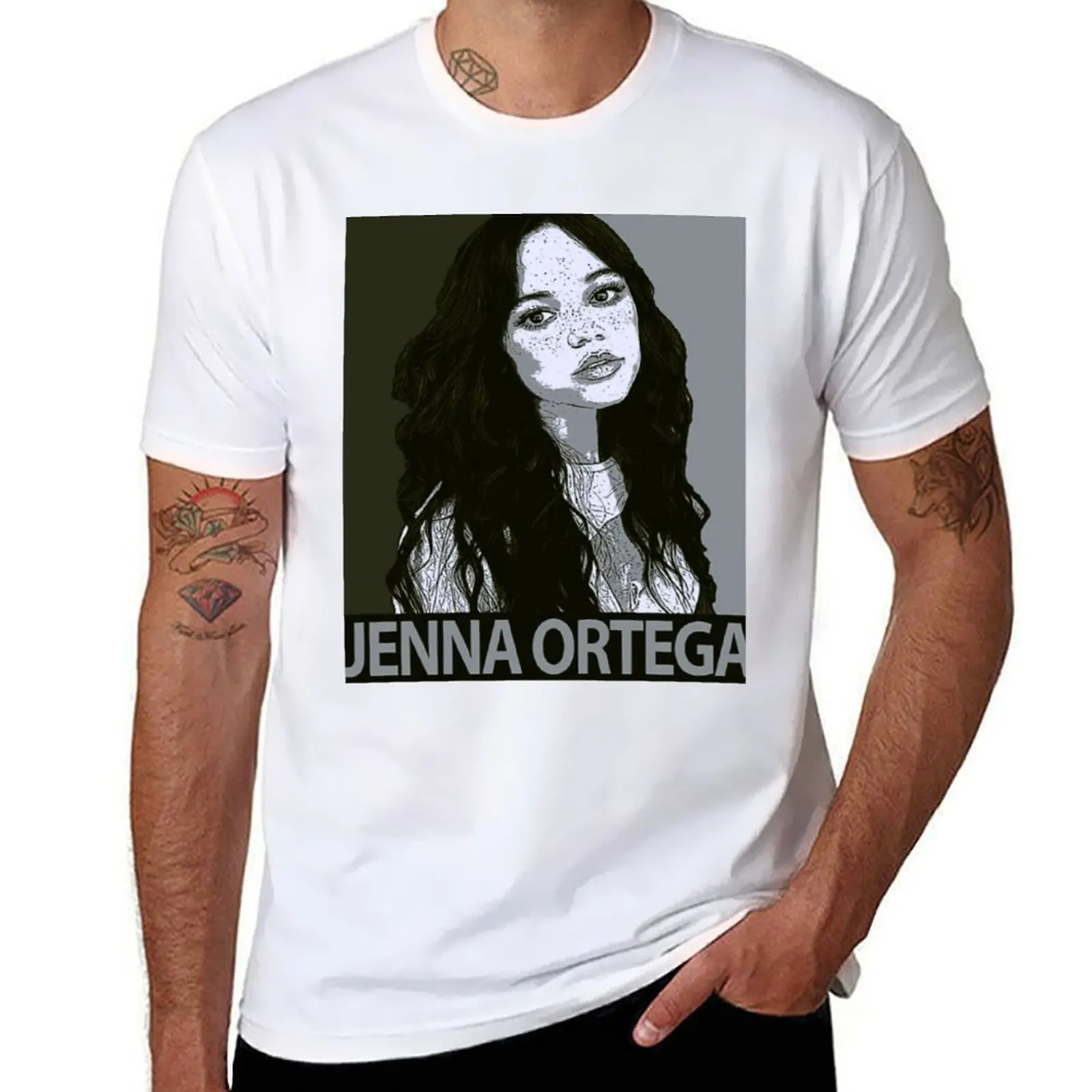 

jenna ortega T-Shirt mens graphic t shirts man t shirt cotton T-Shirt