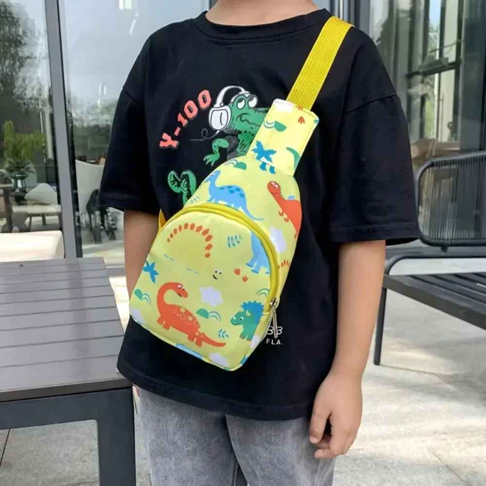 

Kids Cartoon Crossbody Sling Bag - Nylon Oxford Adjustable Shoulder Coin Purse for Boys Girls, Cute Unisex Gift