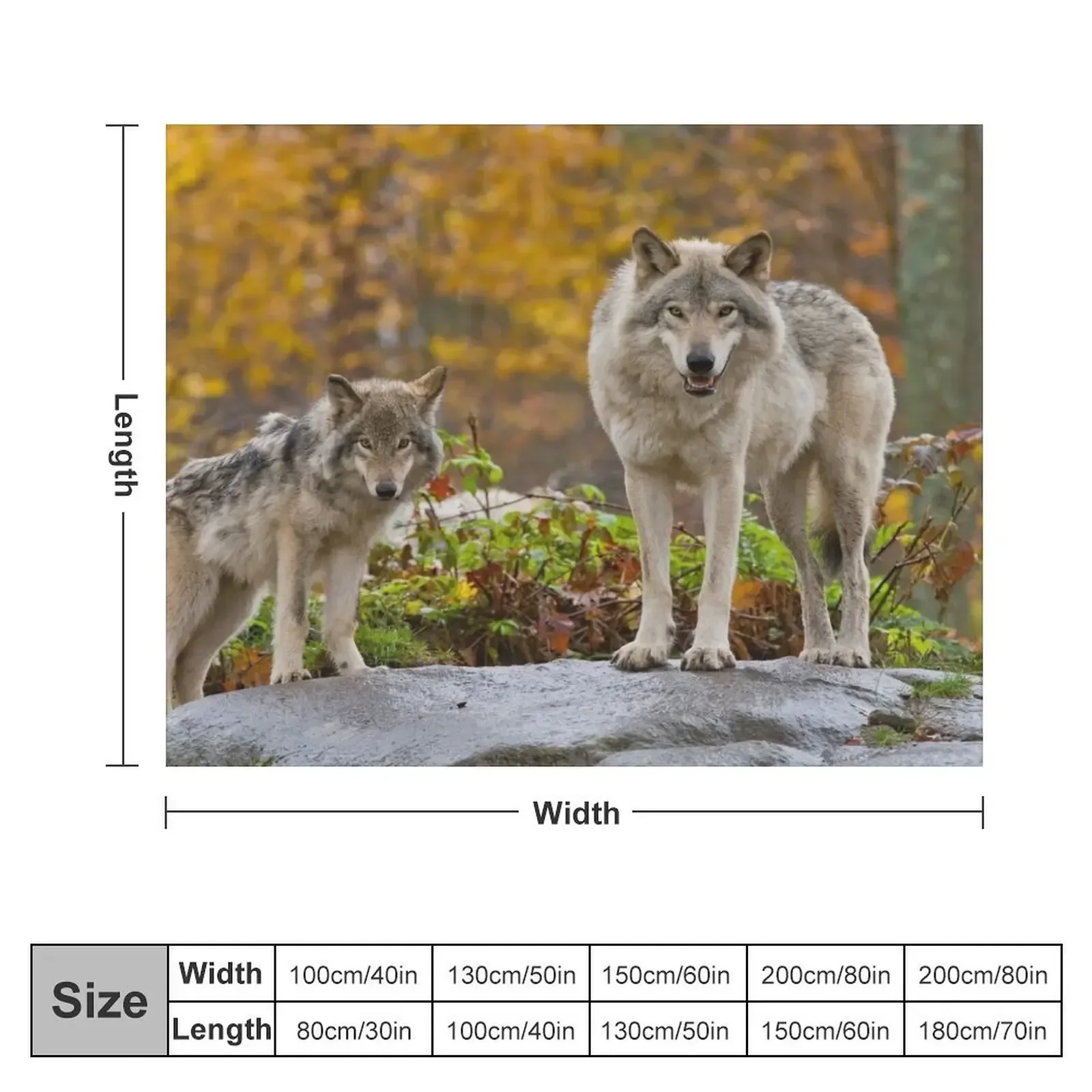 Timber Wolves Throw Blanket Luxury Designer Extra Large Throw Loose Decoratives Blankets