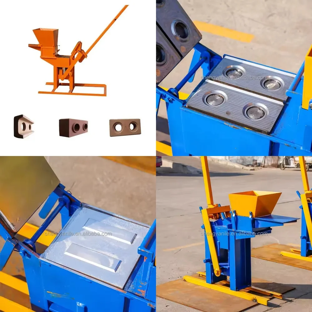 

Hot sell Soil Press Block Making Machine for Small Business in Africa QMR2-40 Manual Block Machine for Sale