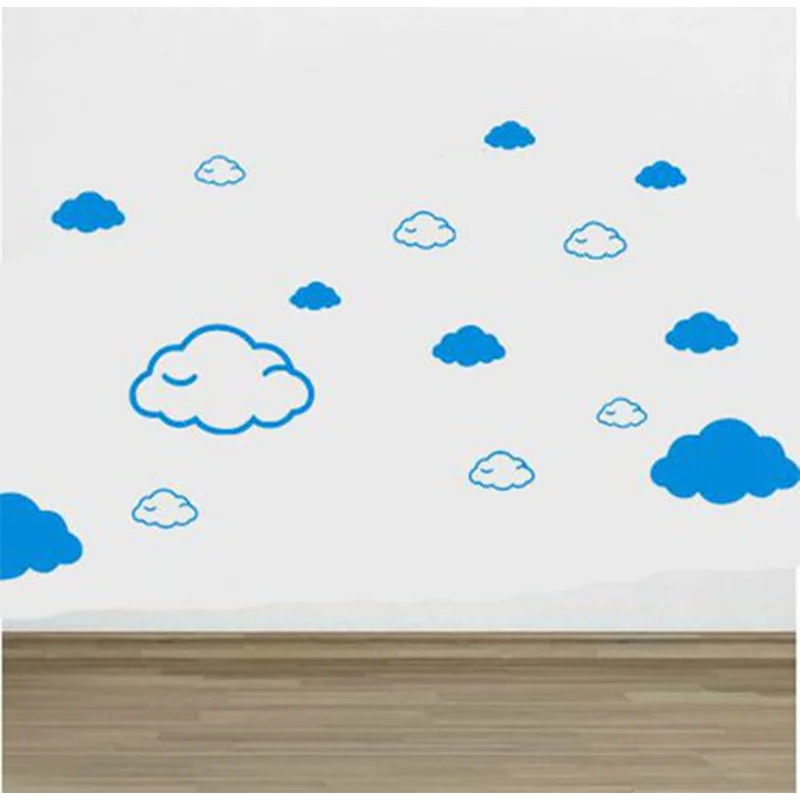 clouds wall sticker adesivo de parede home decor classroom nursery kid wall decor wallpaper for baby room