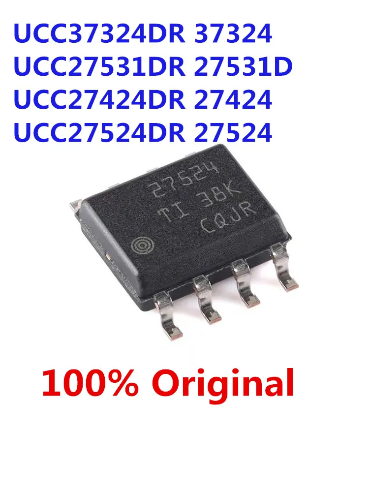 5Pcs 100% New UCC37324DR 37324 UCC27531DR 27531D UCC27424DR 27424 UCC27524DR 27524 SOIC-8 SOP8