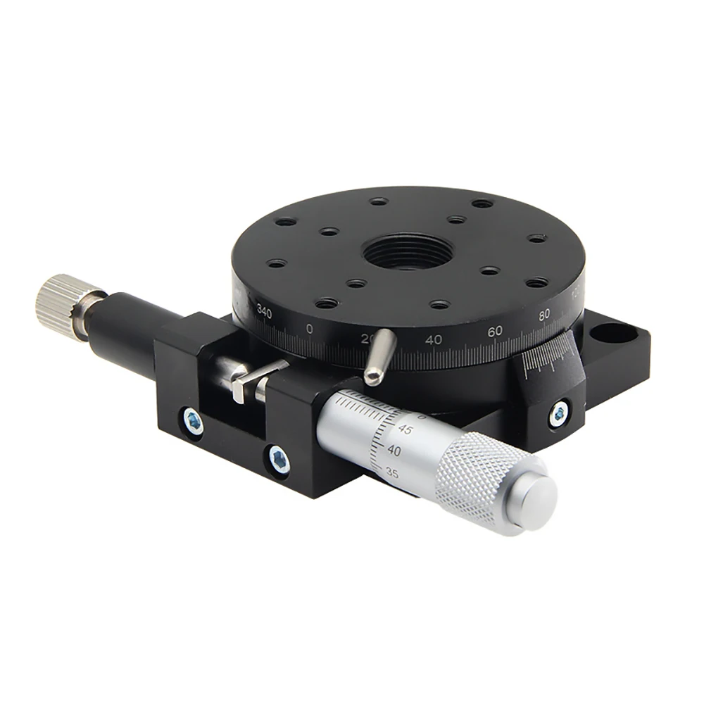 R Axis 60mm RSP60-L RS60-L Manual 360 Degree High Precision Angle Adjustment Platform Optical Heavy