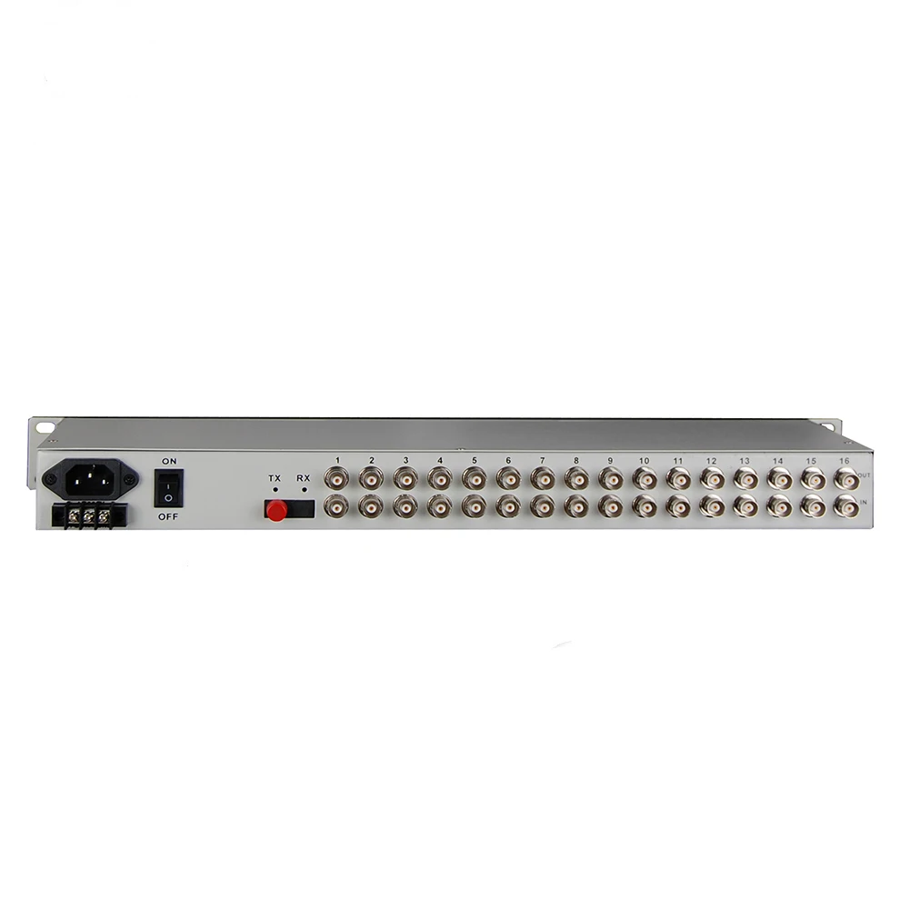 Multiplexor PDH 16E1 + Fast Ethernet + Convertidor de Voz a Fibra Óptica