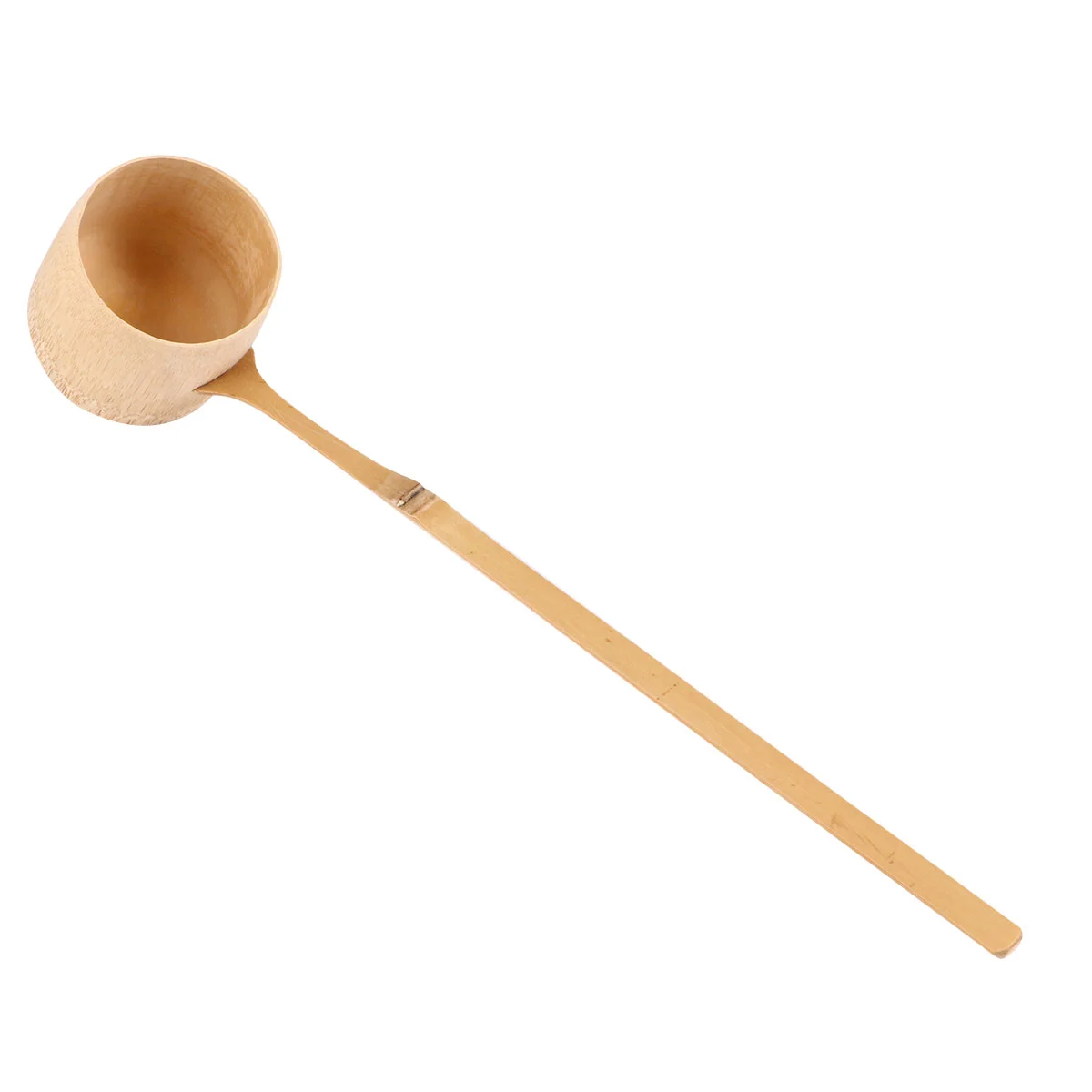 1pc Long Handle Bamboo Spoon Japanese Tea Spoon Water Dipper Wood Spoon Bamboo Japanese Water Ladle Japanese Wood Ladle