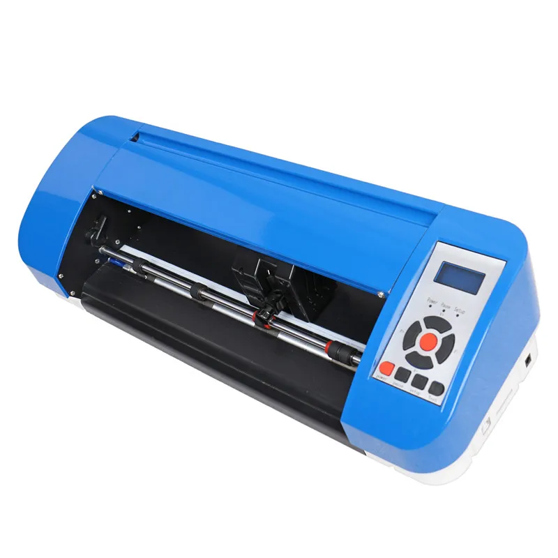 JINKA 380 mm paarse mini-kunst desktop snijplotter - YS380 66 * 32 * 25 cm 8479899990 blauw / rood 380 mm (a3) DMPL / HPGL 800 mm / s CE / ROHS
