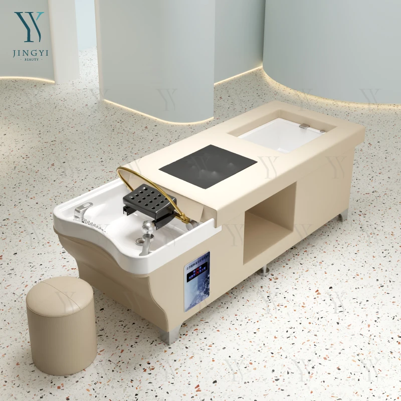 

Modern Professional Massage Salon Shampoo Bed Multifunctional Hydrotherapy Circulating Bed Table for Barber Shop