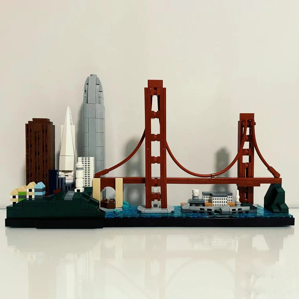 Creative Expert street view Architecture New York London San Francisco Lanmark City Skyline Building Blocks Construction image 6