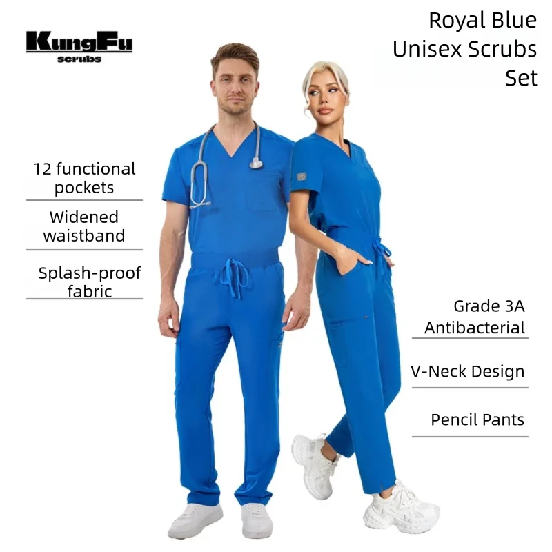 Uniforme chirurgical, ensemble de 2 pièces, vêtements de travail antibactériens et imperméables, nouvelle collection 2026