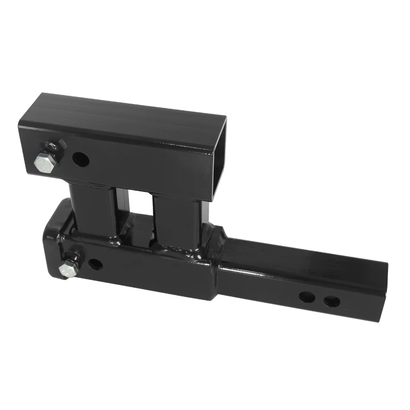 Dual 2-inch Extension Receiver trailer hitch for use trailer arm install