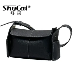 Korean Hanging Ear Fashion Genuine Leather Luxury Designer Women Bags Ladies Shoulder Crossbody Bag