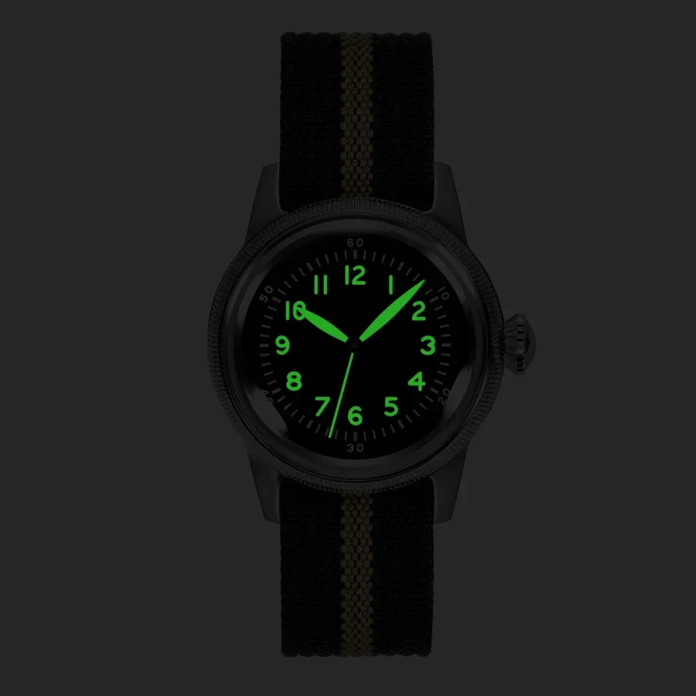 

RDUNAE RA07 Ретро кварцевые часы 2025 Механизм K1 Минеральное стекло Нержавеющая сталь 36 мм Ночник для дайвинга Мужские спортивные часы