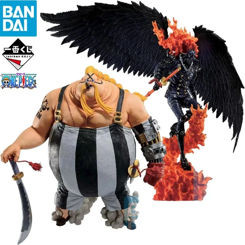 

Original BANDAI Ichiban KUJI ONE PIECE EX Warriors Who Stand with Dragons Queen King Kaido Anime Figures Model Collection