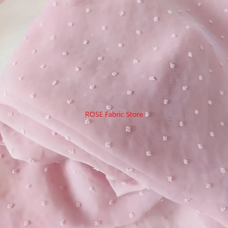 

Разноцветная шифоновая ткань в горошек, кружевная ткань с мелким цветочным узором для свадебных платьев, платьев принцесс, сценических и танцевальных костюмов