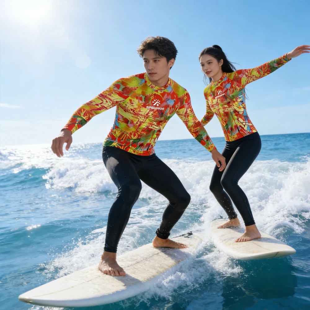 

2026 Swimwear Long Sleeve High Quality Surfing Clothing Luxury Swimming Beachwear Sportswear T-shirt for Fishing Water Sport