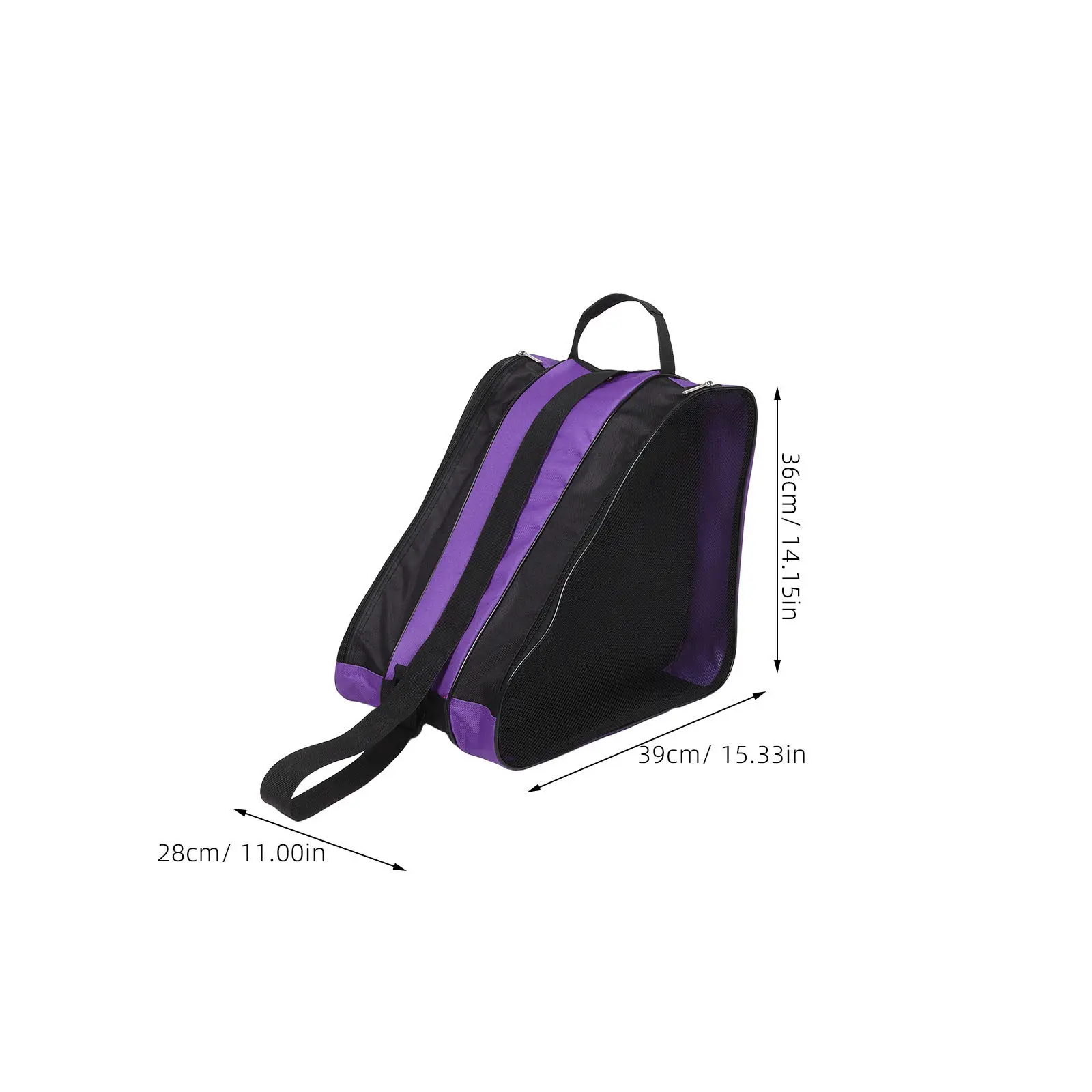 Roller Skate Storage Bag 2 Pack Lightweight Multilayer Protective Carry Pouch for Outdoor Skating Gear
