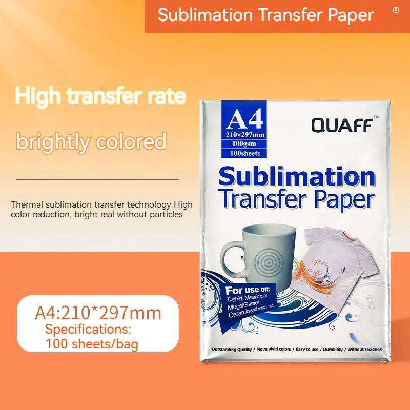 Baking Cup Hot Drawing Paper 22.5*9.5cm A4 A3 Sublimation Transfer Paper Polyester T-shirt Printing Heat Transfer Paper