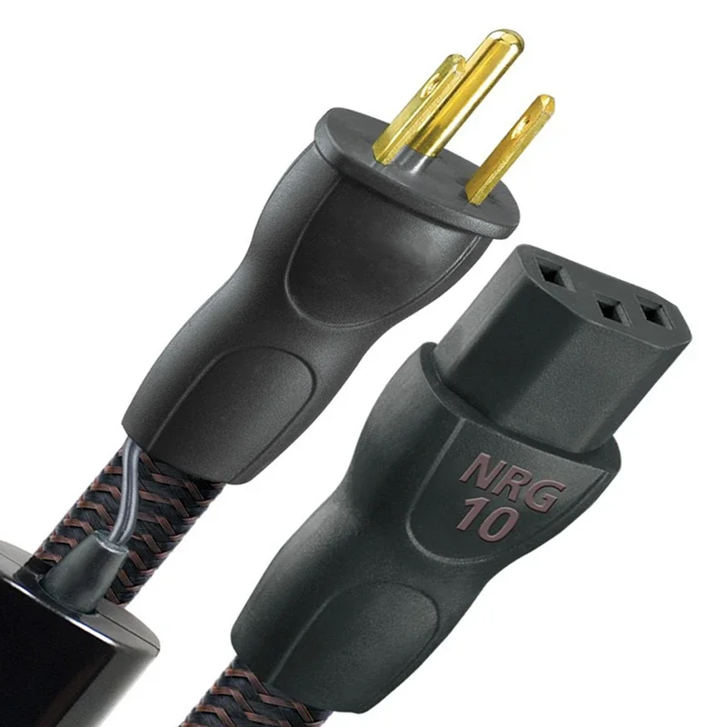 Cavo di alimentazione NRG-10 Cavo 13AWG PSC solido + conduttore Linea audio HiFi Spina USA e UE saldata a freddo