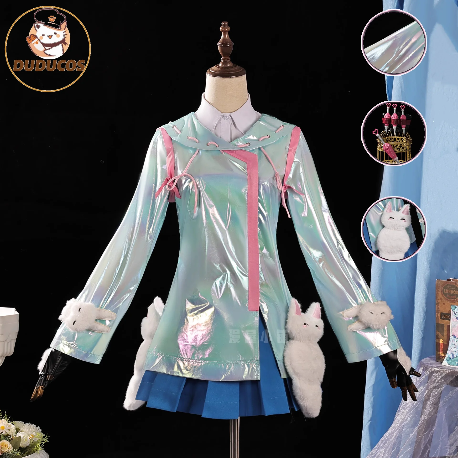 

Mei Kiriko Cosplay Costume【S-2XL】DUDU-R Mei Rainy Day Skin Women Cute Costume Plus Size
