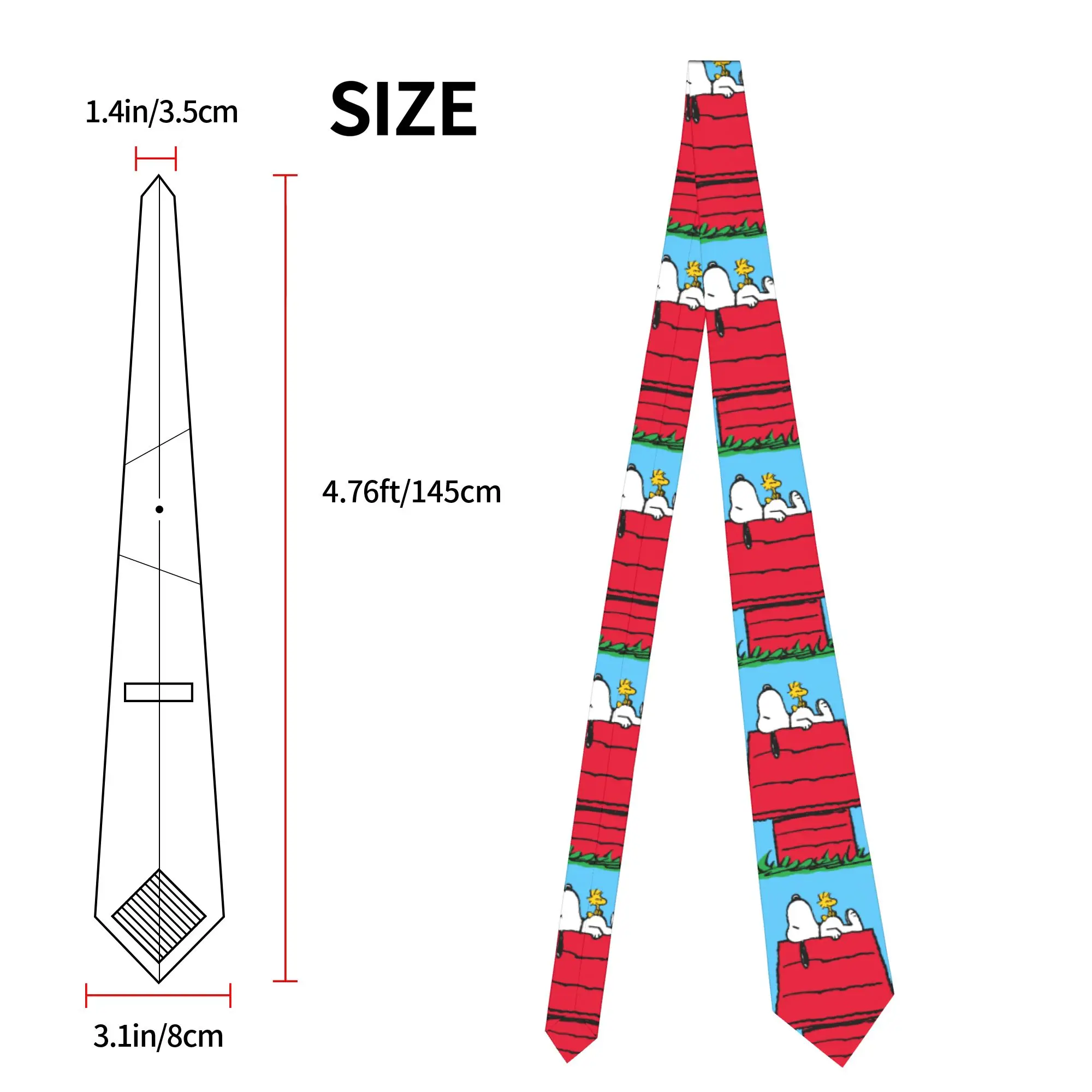 Neckties Snoopy Woodstock Dogh - Skinny Tie Men avis et prix