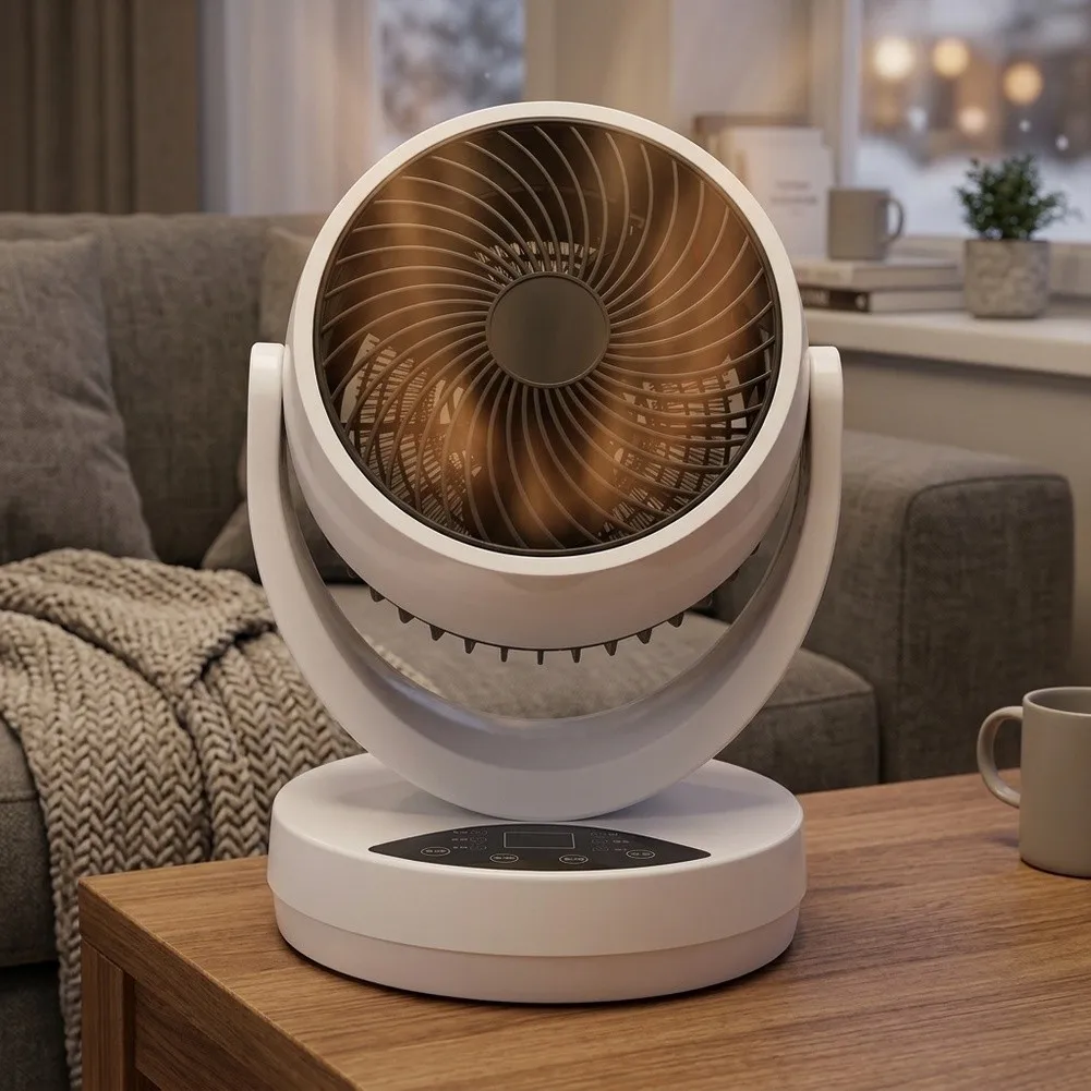 Remote‑Control Electric Heater, 3‑Speed Adjustable Air Circulation Warmer, Quiet Indoor Heating Appliance To Bring Warm