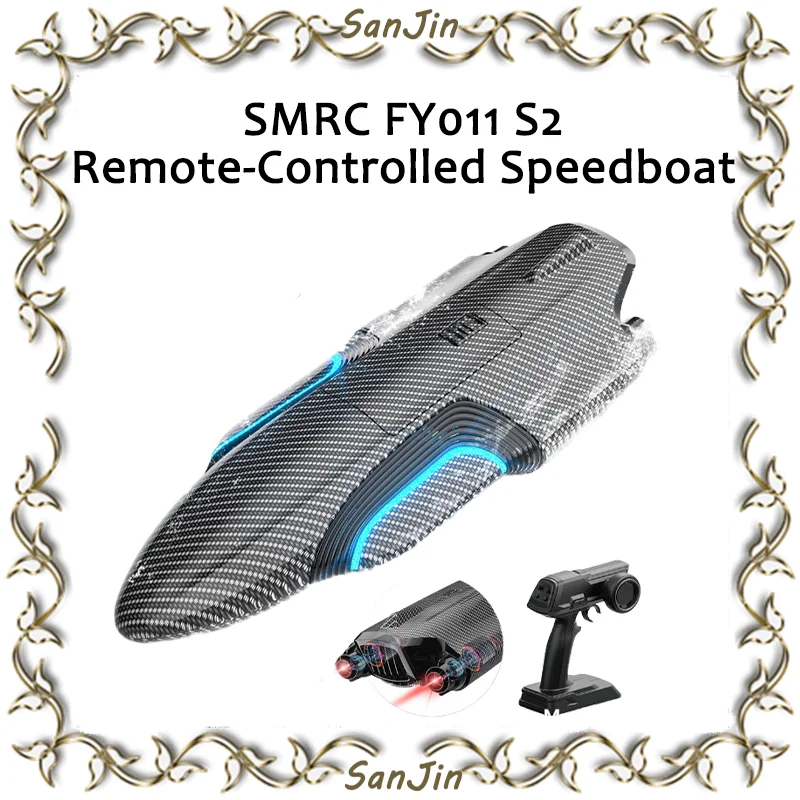 Nuevo producto de Smrc Fy011 S2 barco teledirigido submarino teledirigido barco rápido eléctrico remo de alta velocidad