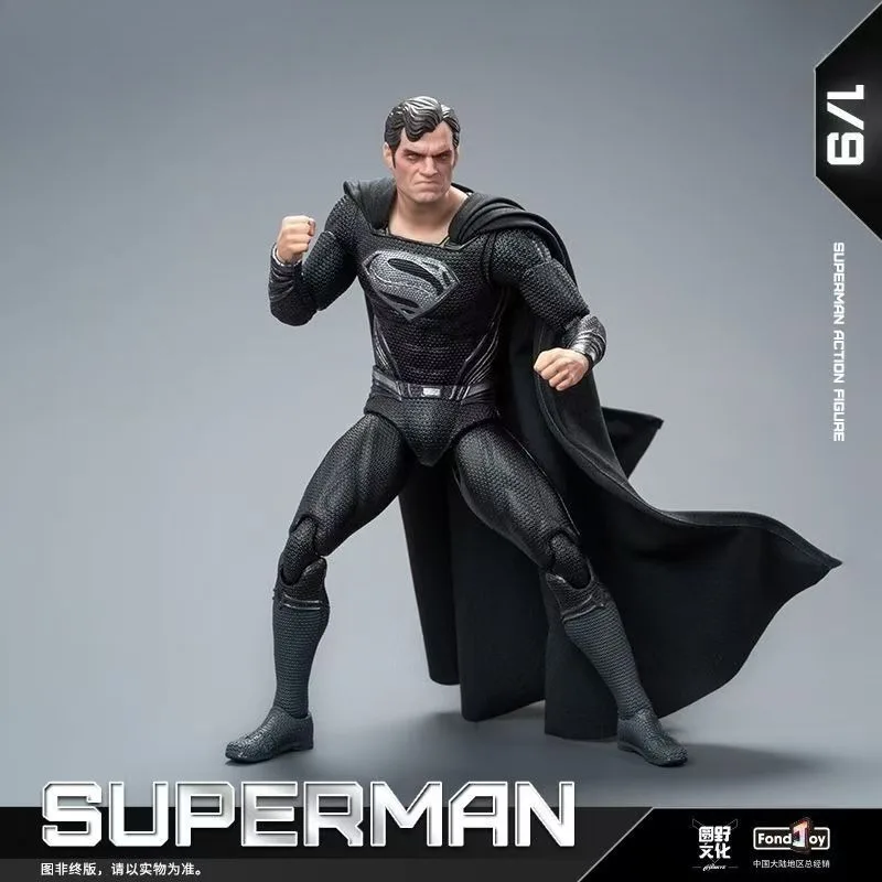 FondJoy Black Superman 2.0 Version Zack Snyder's Justice League Articulated Action Figure Desktop Ornament Model Collection Toys - view 3