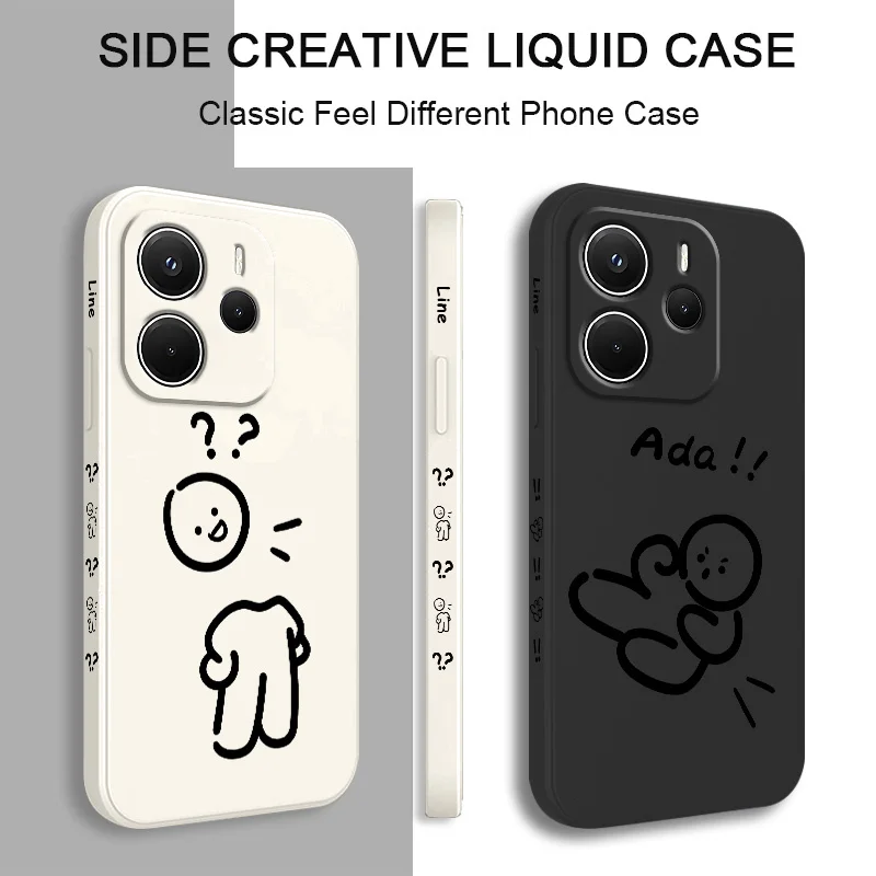 

Battle Line Man Phone Case For Xiaomi Redmi Note 14 13 12 12S 11 11S 10 10S 9 9S 15 14C Pro Plus 4G 5G Liquid Silicone Cover