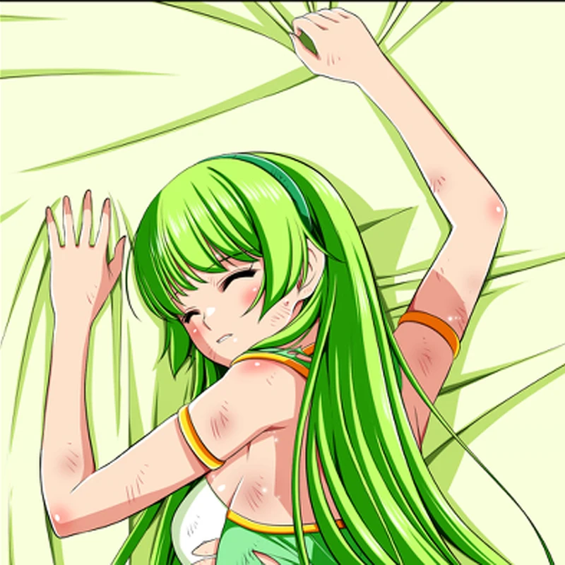 

Dakimakura Anime Pillow Case Clover Rose Pillow Cover Halloween Christmas Decoration