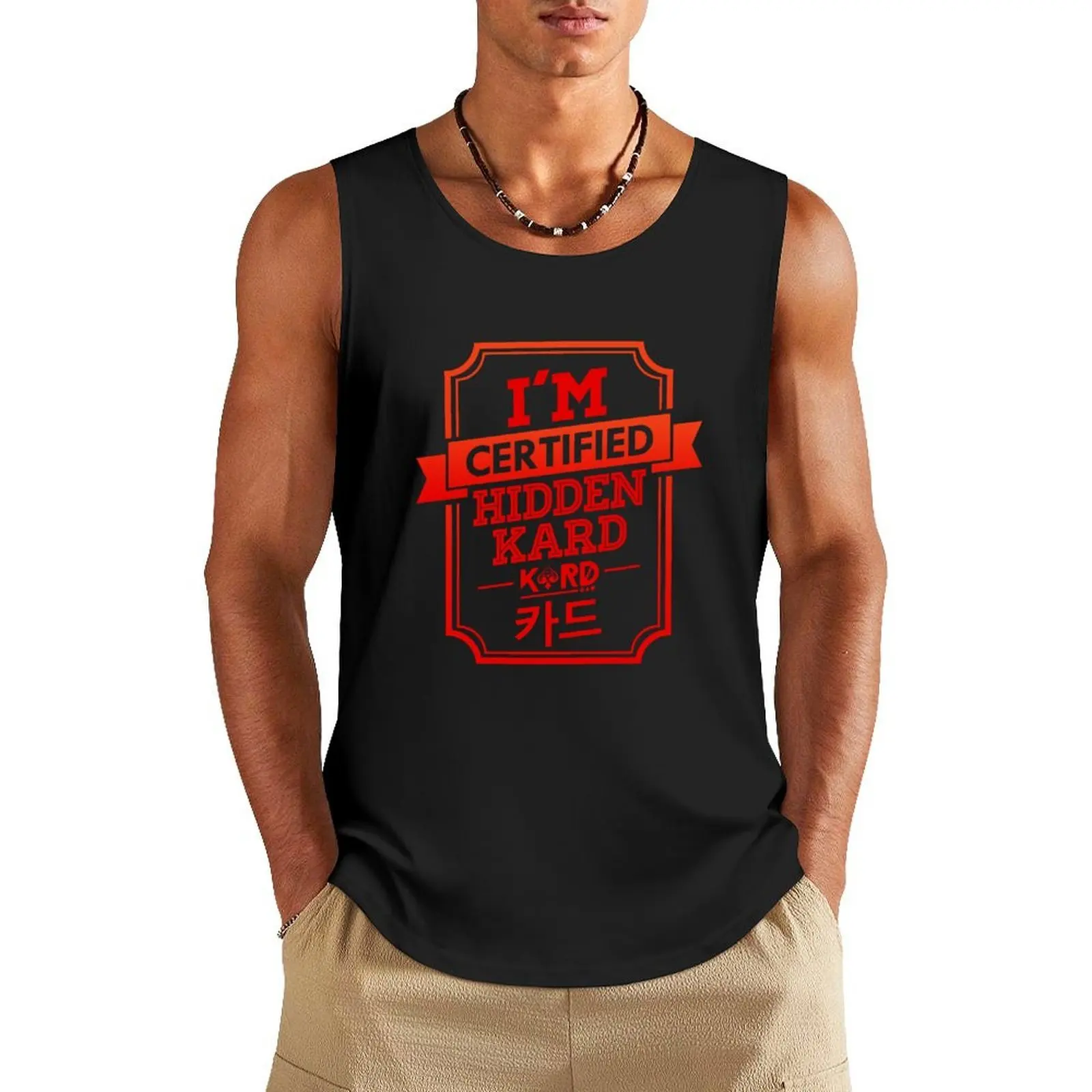 

Certified HIDDEN KARD - KARD Tank Top sexy clothes men summer Men's tops running shirt underwear