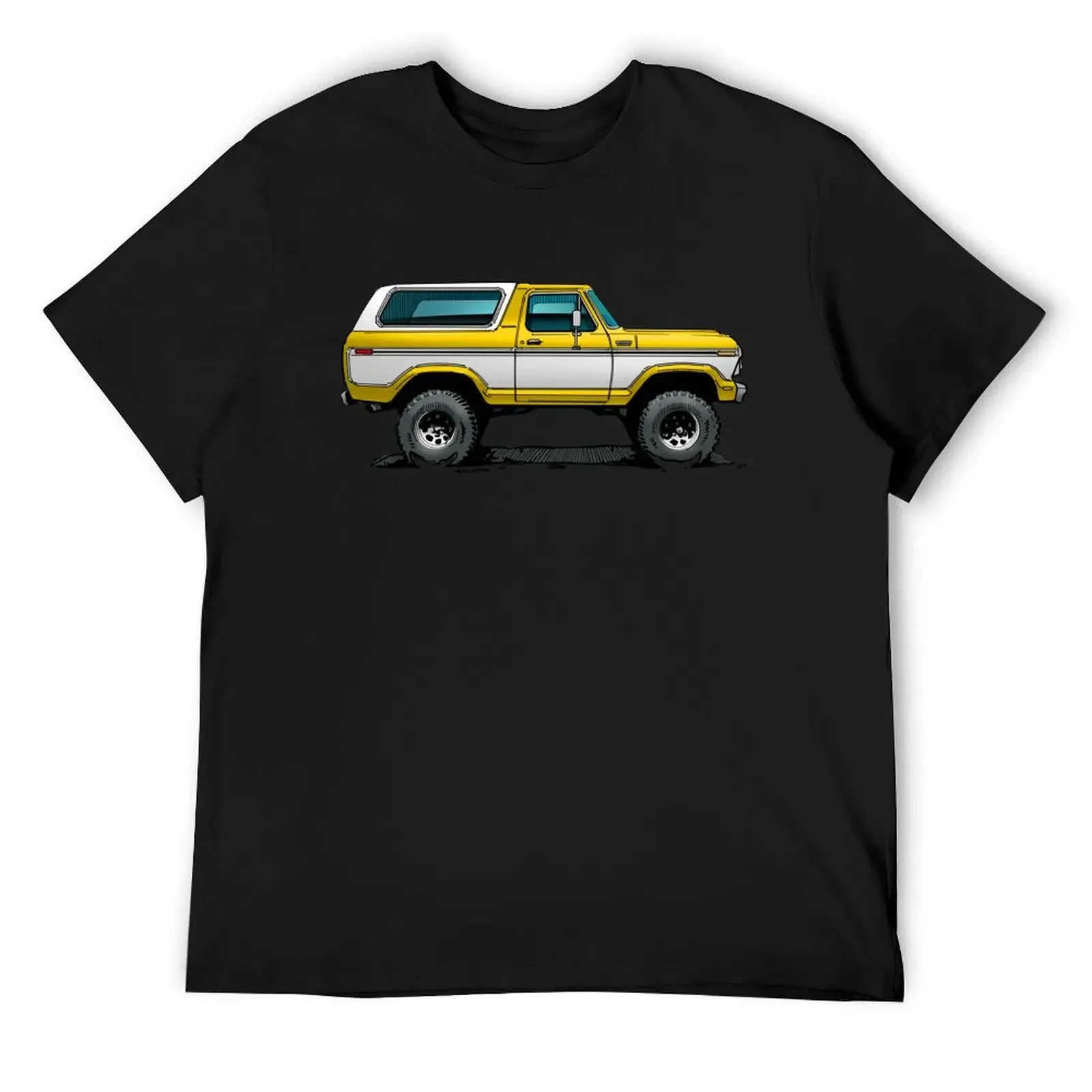 

Bronco 2 - Yellow T-Shirt cotton graphic tees blue archive cotton t shirt men