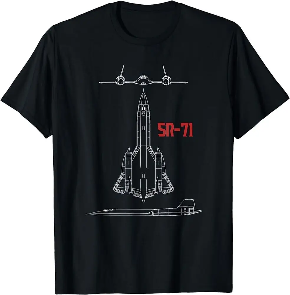 Military Aircraft SR-71 Blackbird USAF Pilot Shirt Unisex T-shirts For Man Woman Short Summer Tees Casual Cotton